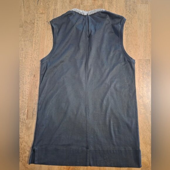Club Monaco Black Top with Rhinestone Collar - Picture 5 of 5